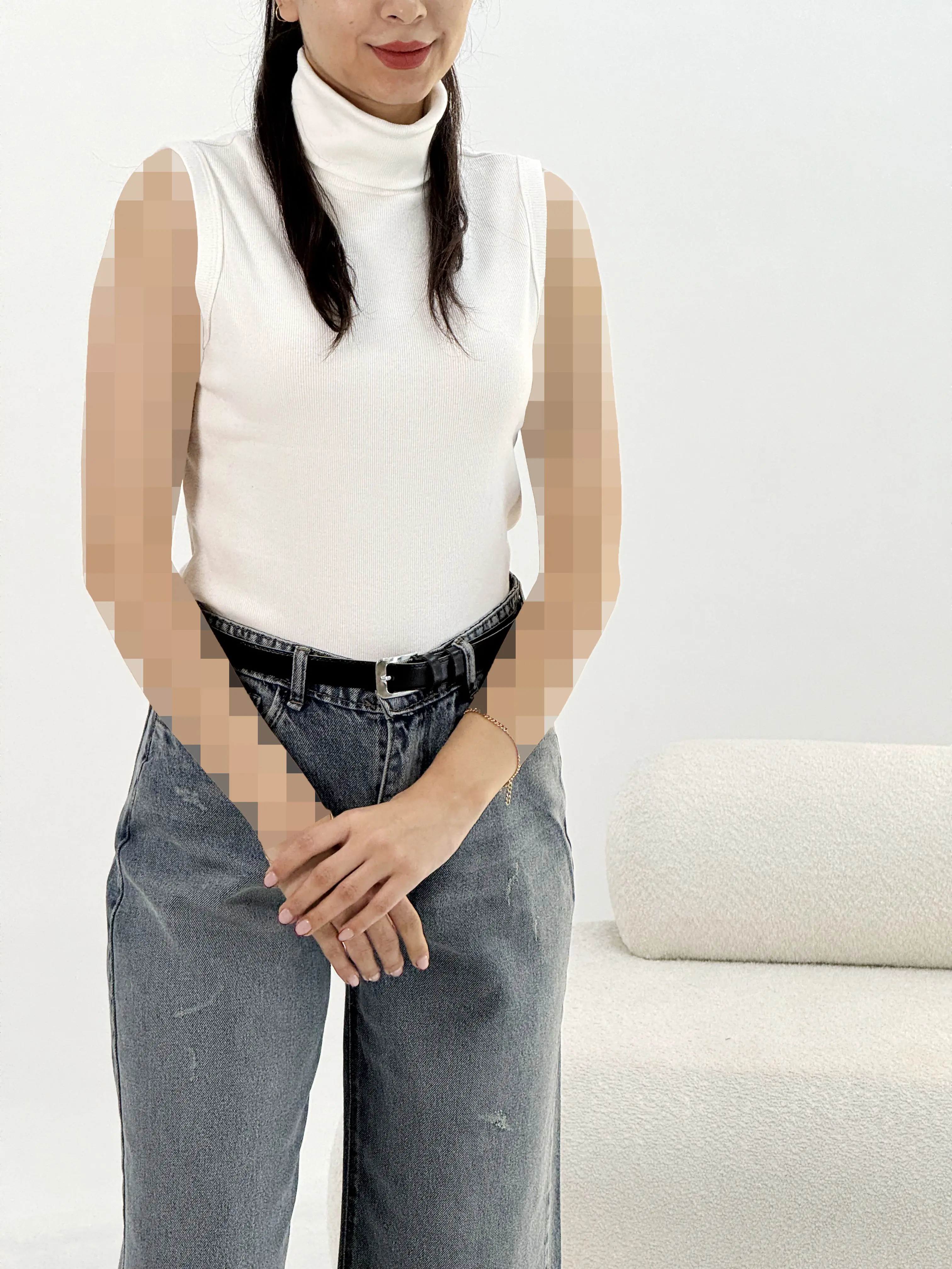 تاپ زنانه یقه اسکی رزین فانریپ|آراسز